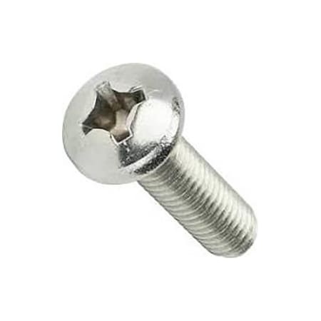 M8-1.25 X 45 Mm Phillips Pan Machine Screw, Zinc Plated Steel, 1 PK